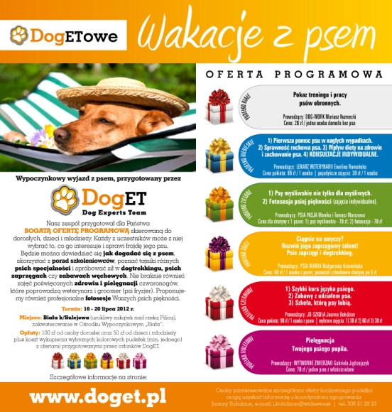 Wakacje z psem!