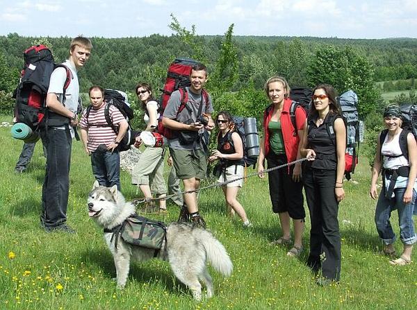 Wspólna opieka nad psem - wypad w Jurę 2008