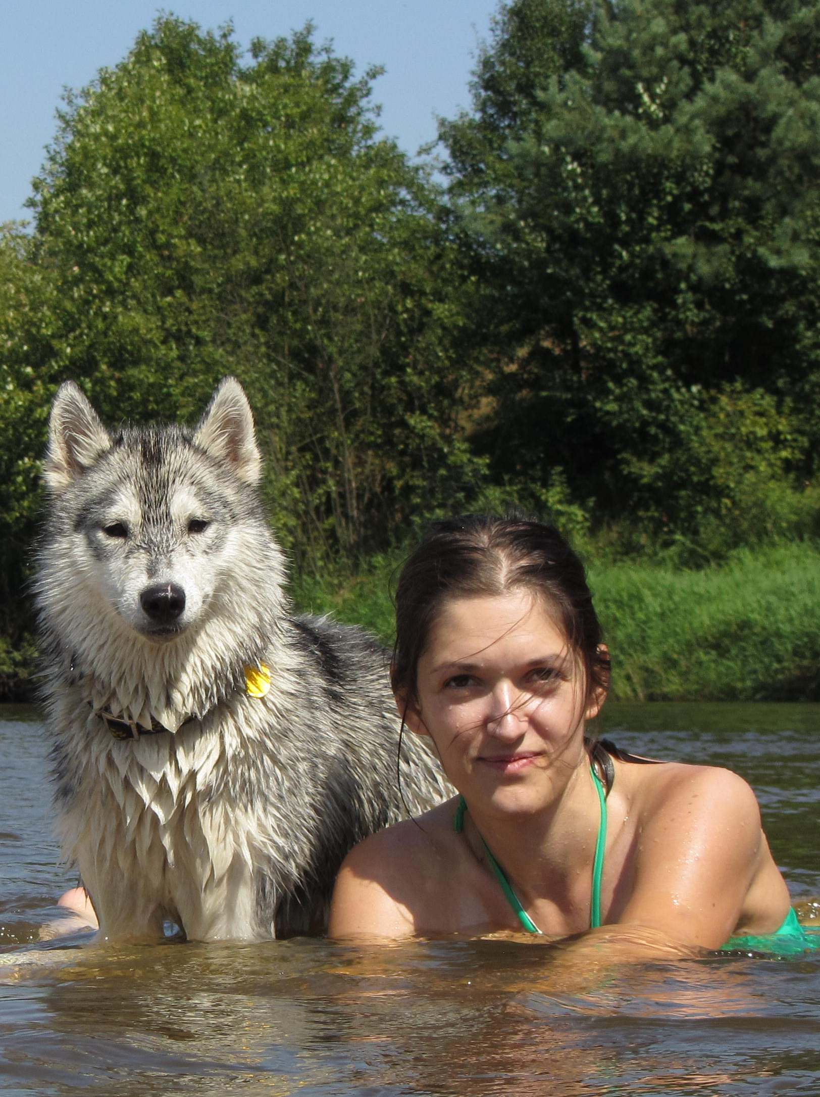 Psie Wyzwania 2013, Dogsplash z Shiv�, fot.Joanna Pieciukiewicz