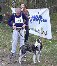 Przygotowania do startu w Cani-crossie.